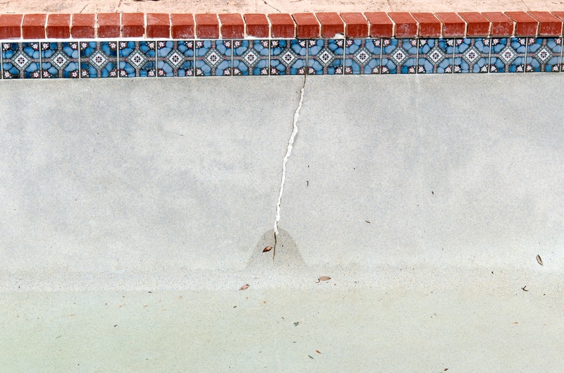 There's a crack in my pool! Here's what to do and who to call.
